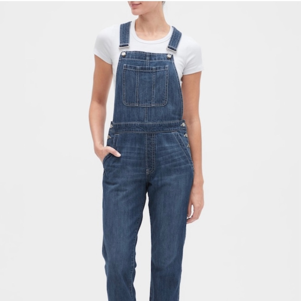 GAP Relaxed Denim Overalls SMALL never worn!
